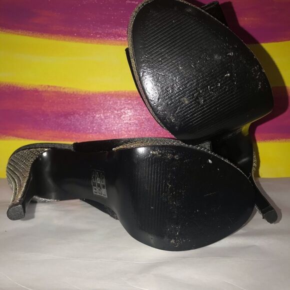Lulu Townsend black/sequins high heel shoe 7.5 - Picture 7 of 8